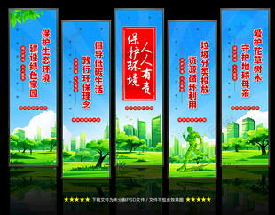 保护环境文化墙