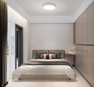 现代简约风格温馨卧室空间