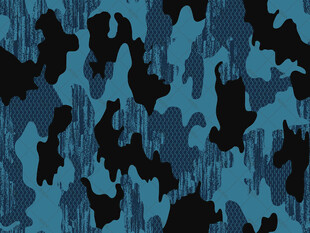 蓝黑迷彩图案纹理