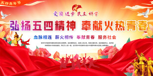 五四青年节宣传展板