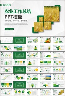 绿色农业产业总结计划ppt模板