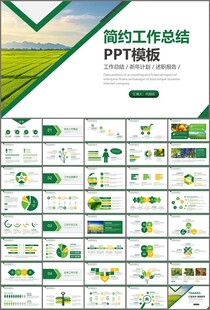 绿色农业产业总结计划ppt模板