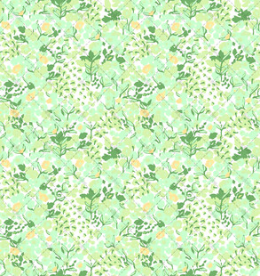清新绿色花卉图案背景