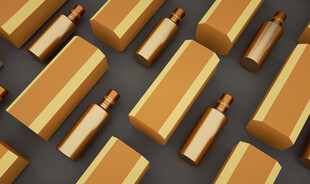 白酒瓶盒样机C4D分层可替换