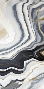 黑白大理石纹理艺术图案
