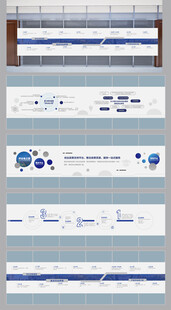 企业文化墙 玻璃贴 科技