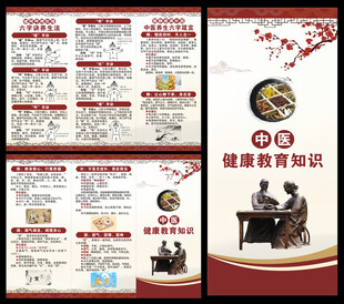 中医养生知识三折页