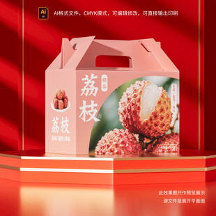 荔枝包装礼盒展示