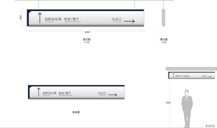 地库分流吊牌指示牌标识设计