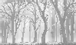 圆点冲孔板树木