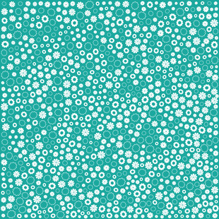 蓝绿色碎花花型图案