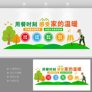 食堂餐厅文化墙