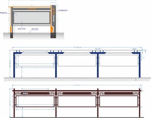简约款户外宣传栏
