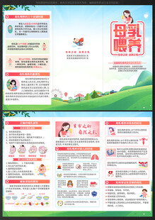 全国母乳喂养宣传日 三折页