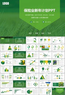 绿色农业产业总结计划ppt模板