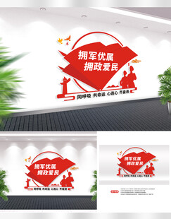 拥军优属文化墙