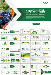 绿色农业产业总结计划ppt模板