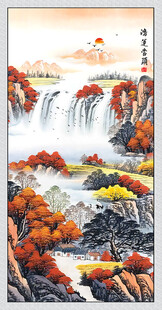 鸿运当头玄关画