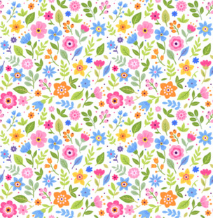 缤纷花卉图案背景