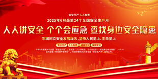 安全生产月宣传展板