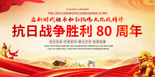 抗日战争胜利80周年展板
