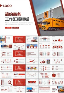 物流运输快递行业总结计划PPT