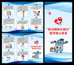 防治碘缺乏病日三折页