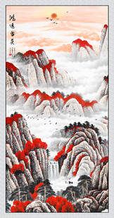 鸿运当头玄关画