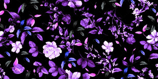 紫色花卉图案背景纹理