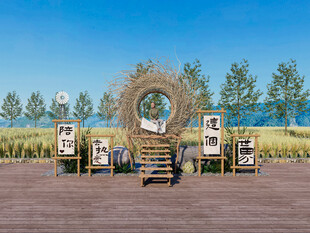 稻田鸟巢打卡点