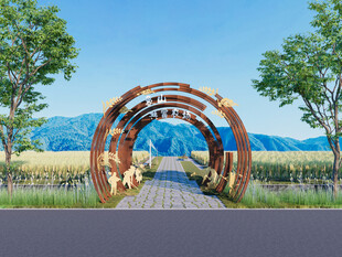 休闲农场入口大门