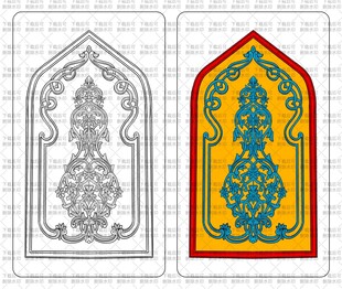 伊斯兰风格窗饰图案