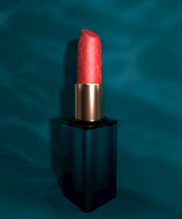 3D红色雕花口红