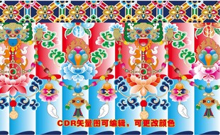 藏式民族风图案装饰画