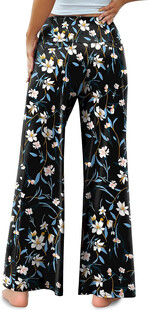 黑色底花卉图案纹理