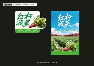 红杆菠菜标签