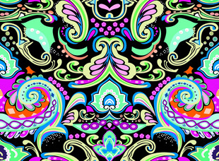 绚丽多彩抽象花纹图案