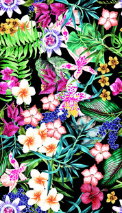 缤纷花卉图案
