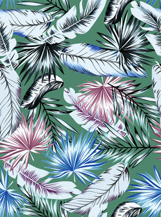 热带植物花卉图案背景