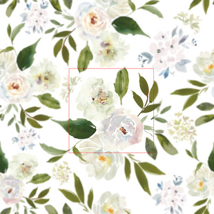 清新水彩花卉图案背景