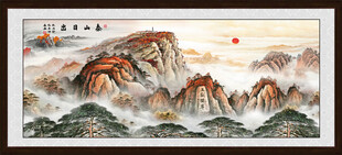 泰山风景画泰山图五岳独尊