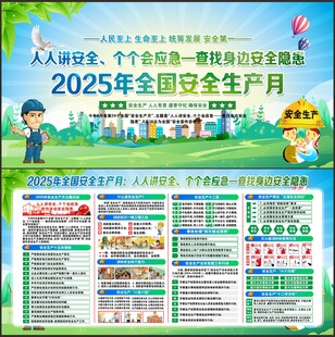 2025年安全生产月宣传栏