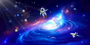 遨游太空