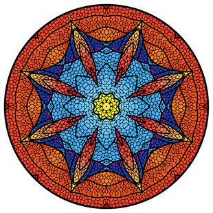 圆形教堂玻璃吊顶图案