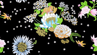 花卉图案背景装饰元素