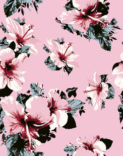 粉色背景花卉图案纹理