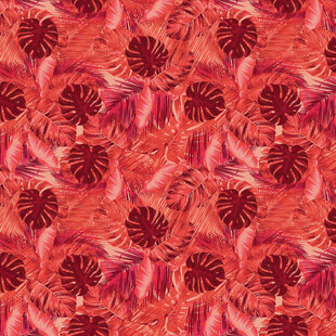 红色花卉图案纹理背景