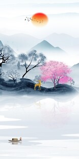 最新 中式玄关新画 TIF分层