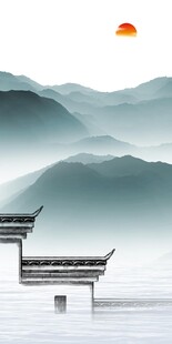 现代 中式玄关新画 TIF分层