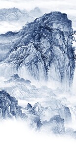 蓝色 高清玄关新画 TIF分层